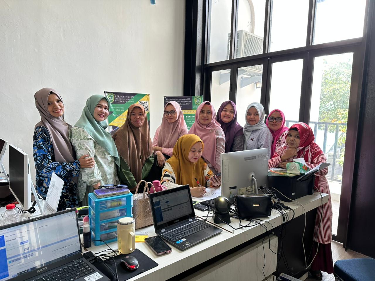 Proses stock opname Perpustakaan Universitas Islam Riau tahun 2026